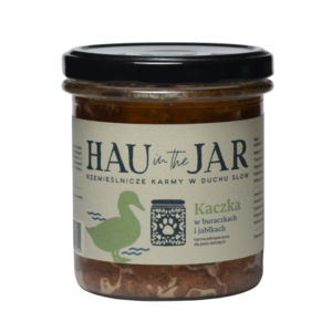 Kaczka w buraczkach i jabłkach