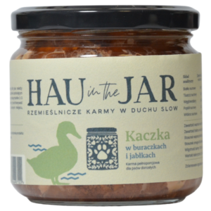 Kaczka w buraczkach i jabłkach